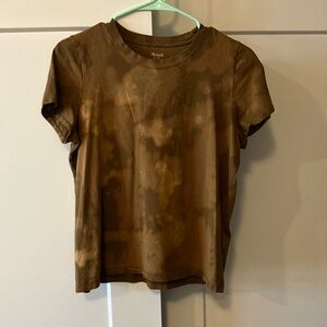 Brown Tie-Dye Women's Top
